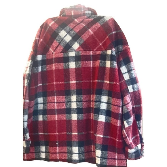 BLACK TAPE_ plaid trendy button up Jacket sizes 2X - Picture 3 of 4